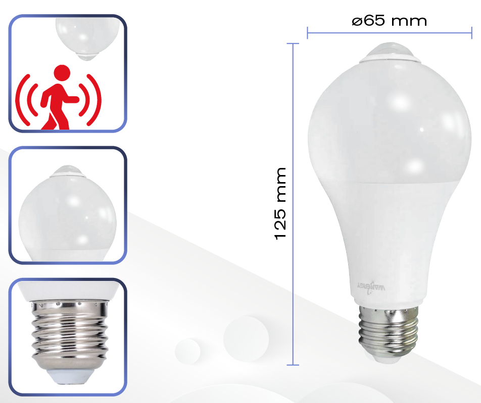 Foco LED Sensor de Movimiento 7 Watts - Frío