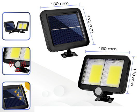 Reflector Solar LED Panel Solar / 98 Leds