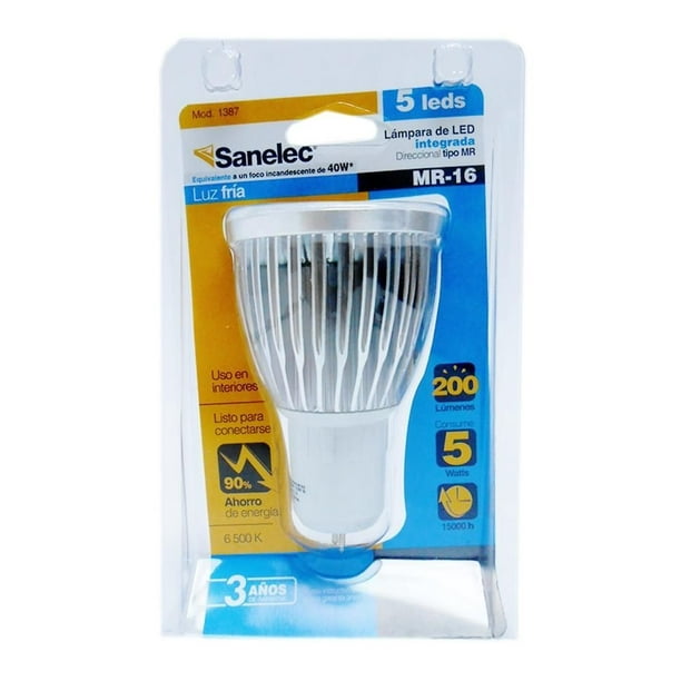 Lámpara LED MR16 GU10 7W luz fría