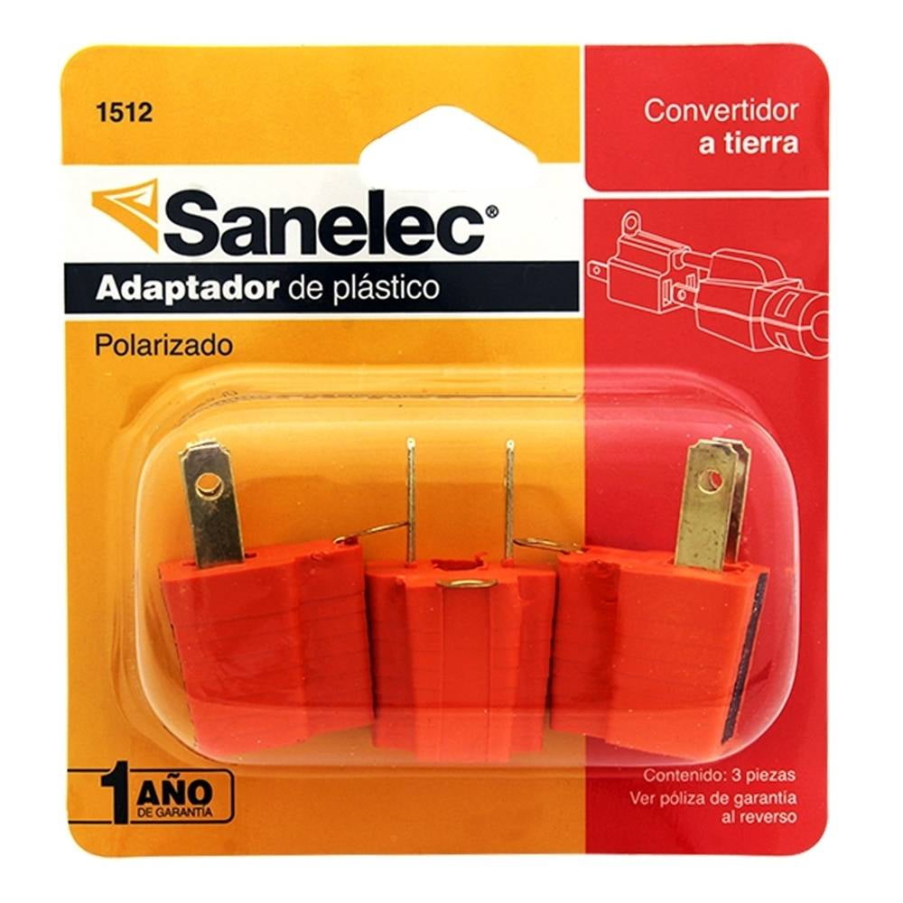 Adaptador naranja 3pz polariza do convertidor a tierra Bolsa