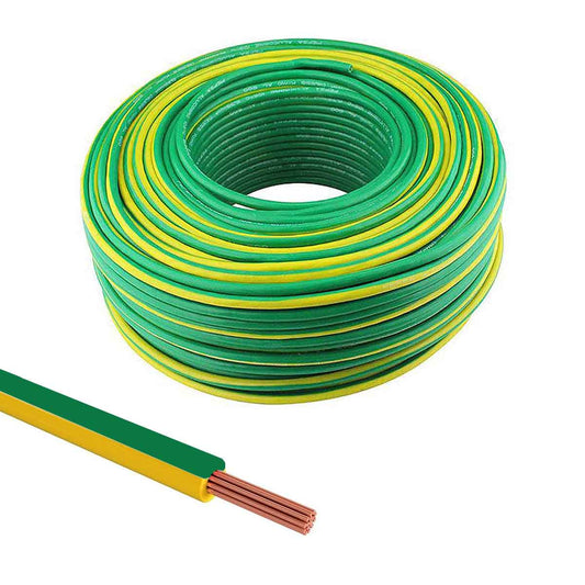 Cable THW cal 10 verde 500mts