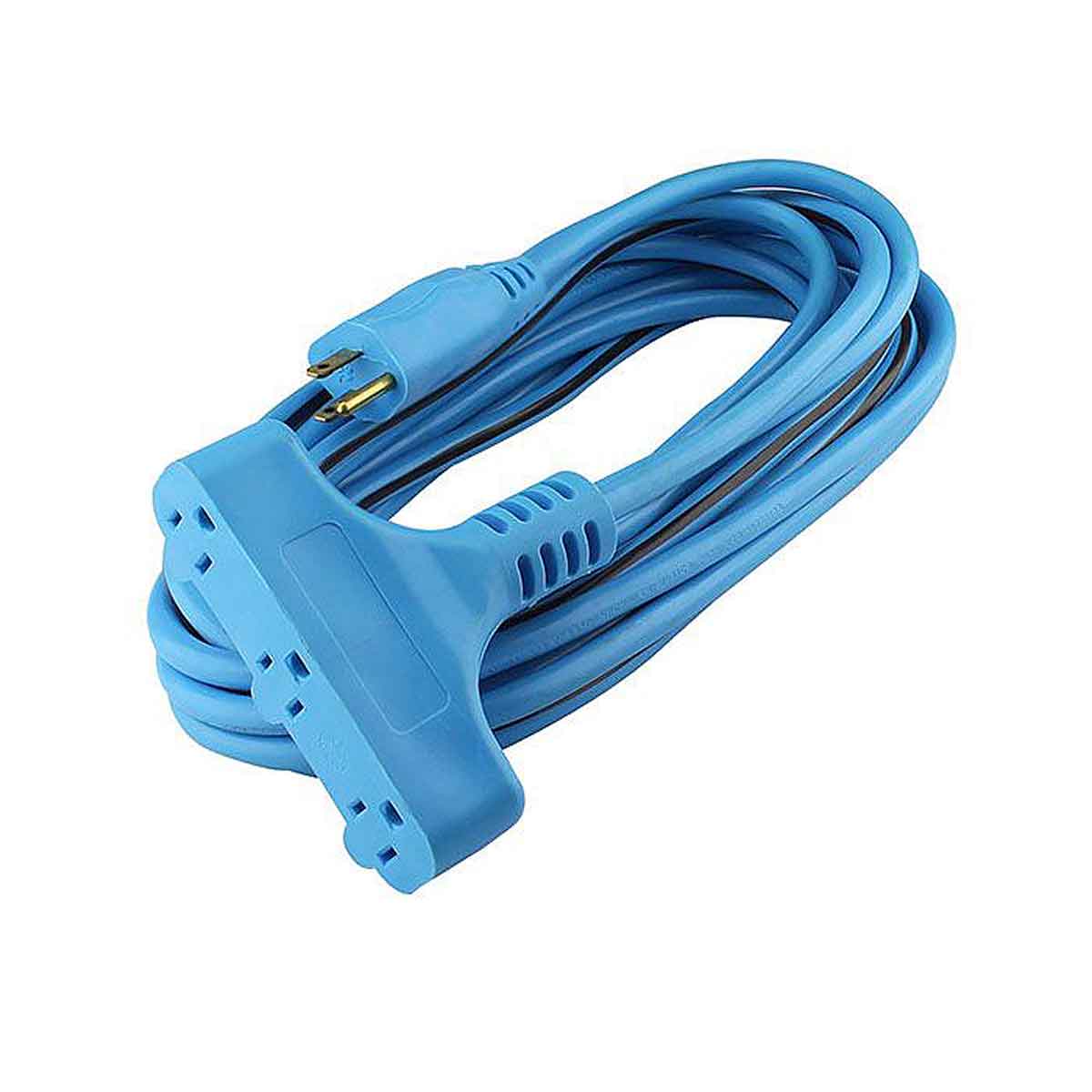 Extensión uso rudo power block 7.6 m azul 3x16