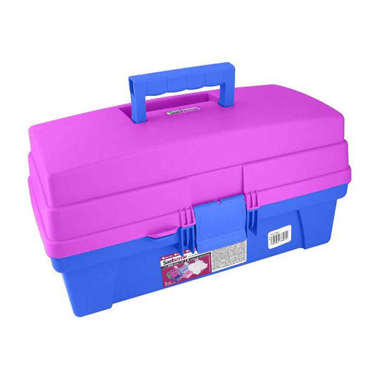 Caja vanity 14 azul con rosa